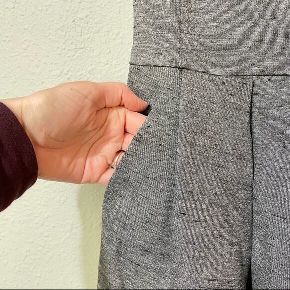 Wilfred Aritzia Grey Sleeveless Skater Mini Dress Womens 0 Babydoll Twee Fall - Picture 2 of 9